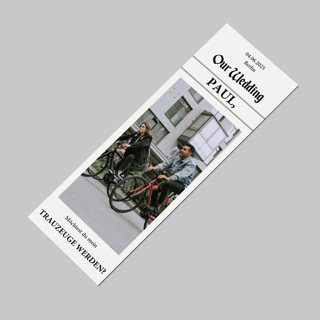 Foto Und Unterschrift: Our Wedding Trauzeuge - Kühlschrankmagnet