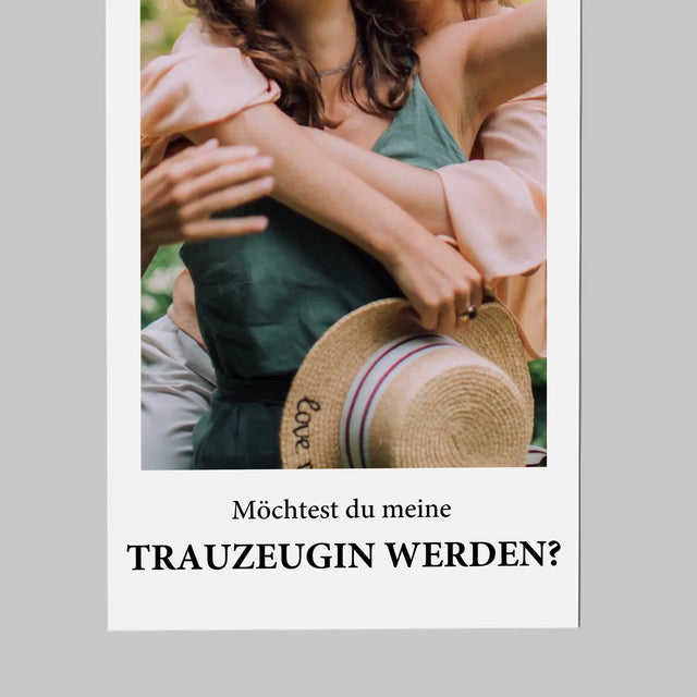 Foto Und Unterschrift: Our Wedding Trauzeugin - Kühlschrankmagnet