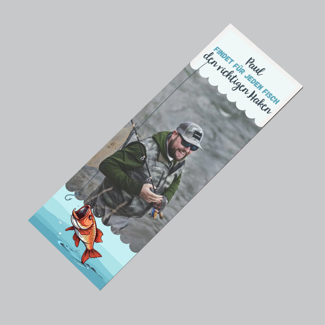 Foto Und Unterschrift: Den Haken Finden - Kühlschrankmagnet