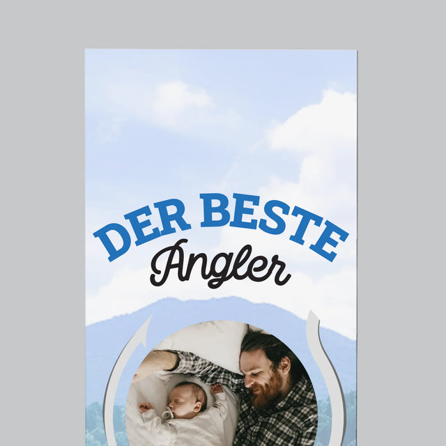 Foto Und Unterschrift: Bester Angel-Vater - Kühlschrankmagnet