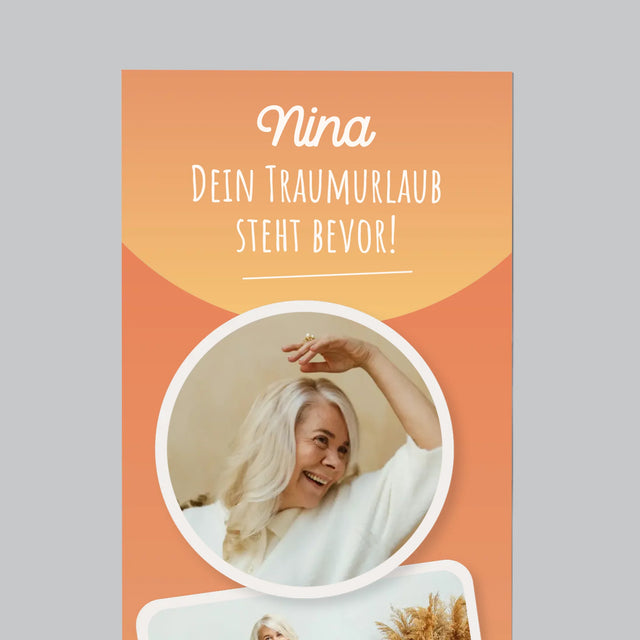 Fotocollage: Traumurlaub - Kühlschrankmagnet