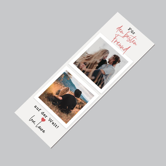 Foto Und Unterschrift: Für Den Besten Freund - Kühlschrankmagnet