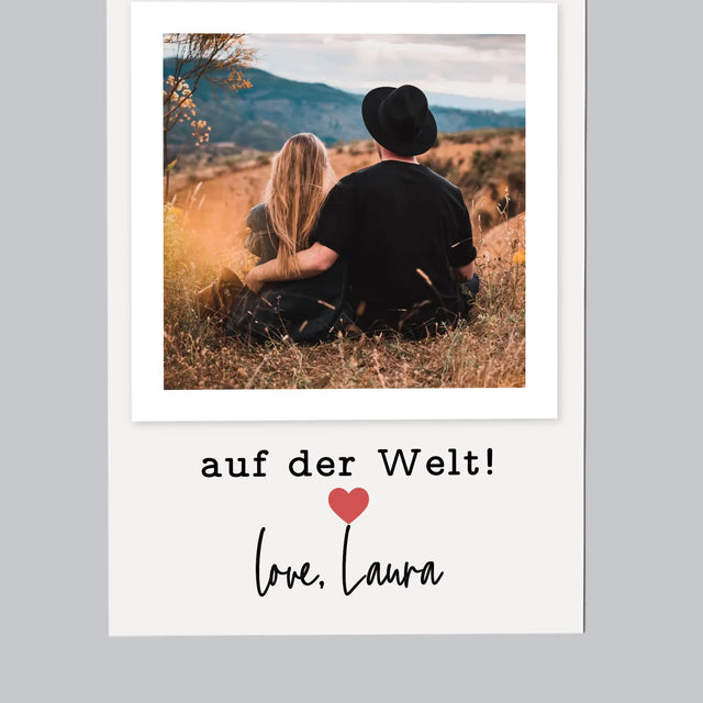 Foto Und Unterschrift: Für Den Besten Freund - Kühlschrankmagnet