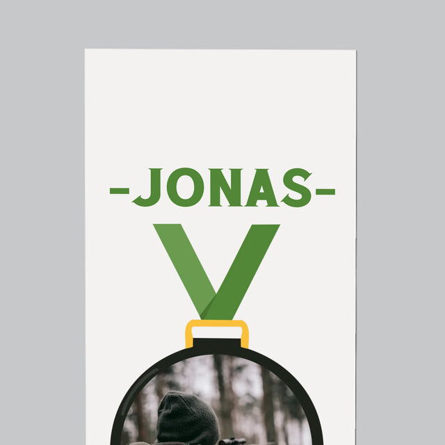 Foto Und Unterschrift: Der Weltbeste Jäger - Kühlschrankmagnet