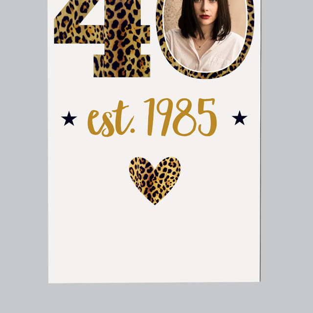 Foto Und Unterschrift: Willkommen Im Club Der 40-Jährigen - Kühlschrankmagnet