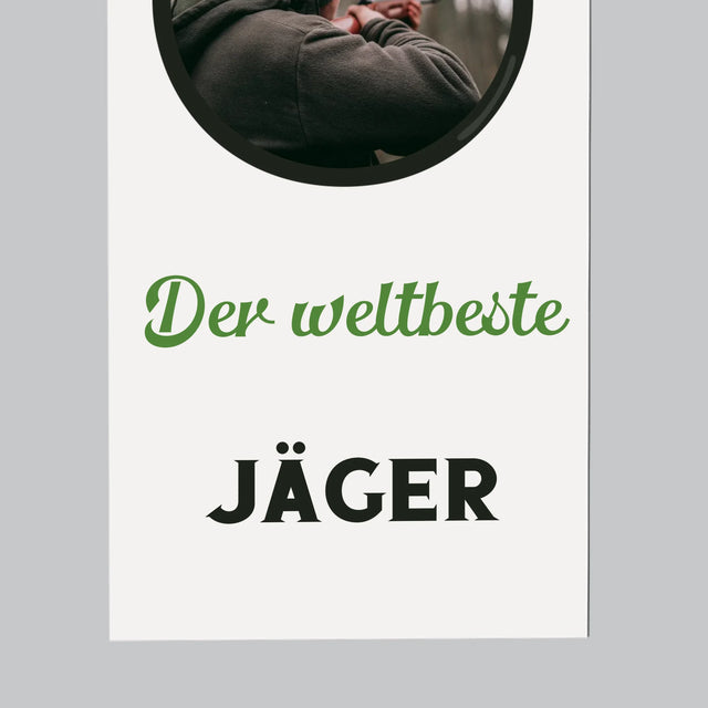 Foto Und Unterschrift: Der Weltbeste Jäger - Kühlschrankmagnet