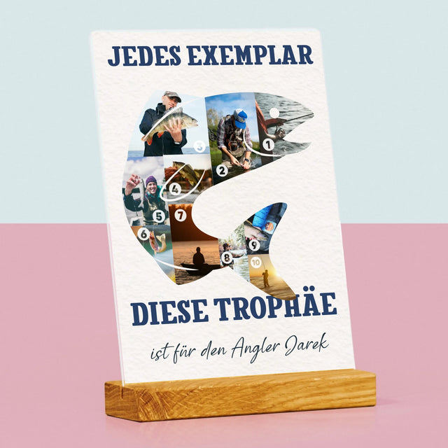 Form-Collage: Exemplar Eines Anglers - Druck Auf Acrylglas