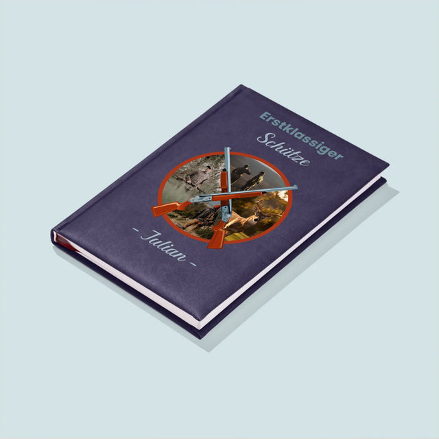 Fotocollage: Erstklassiger Schütze - Notizbuch