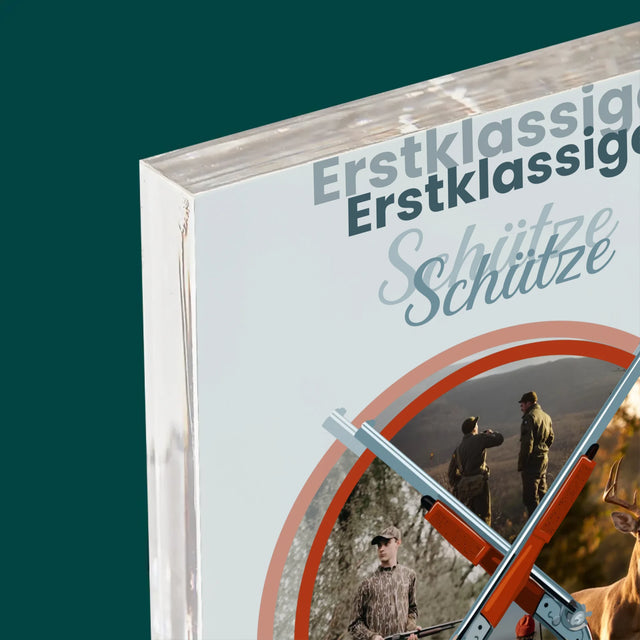 Fotocollage: Erstklassiger Schütze - Druck Auf Acrylglas