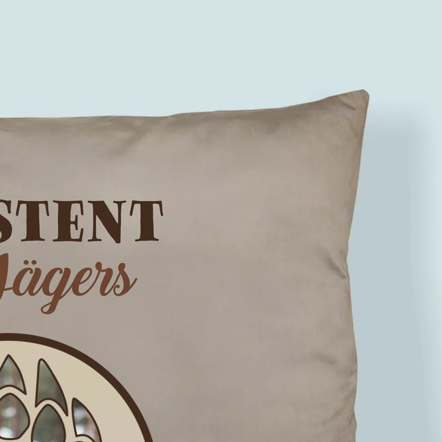 Form-Collage: Assistent Des Jägers - Kissen