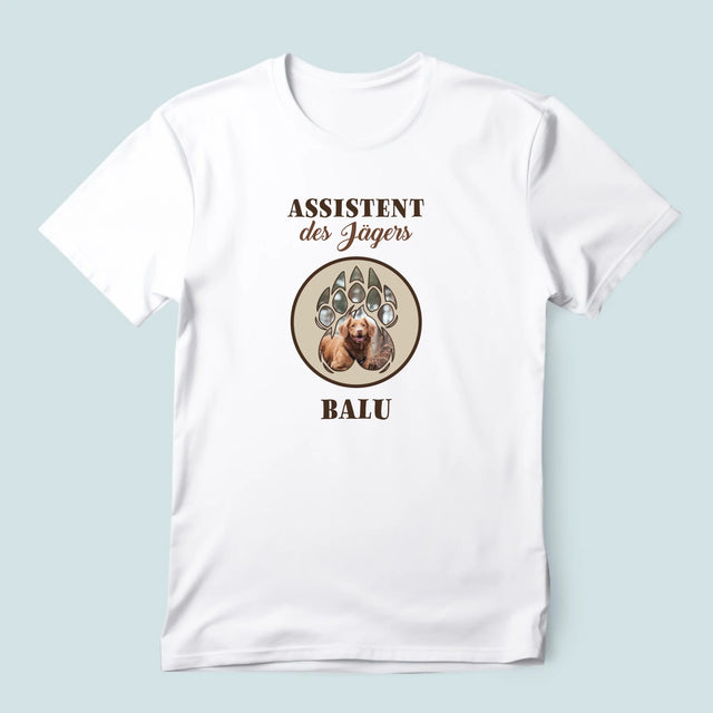 Form-Collage: Assistent Des Jägers - T-Shirt Für Herren