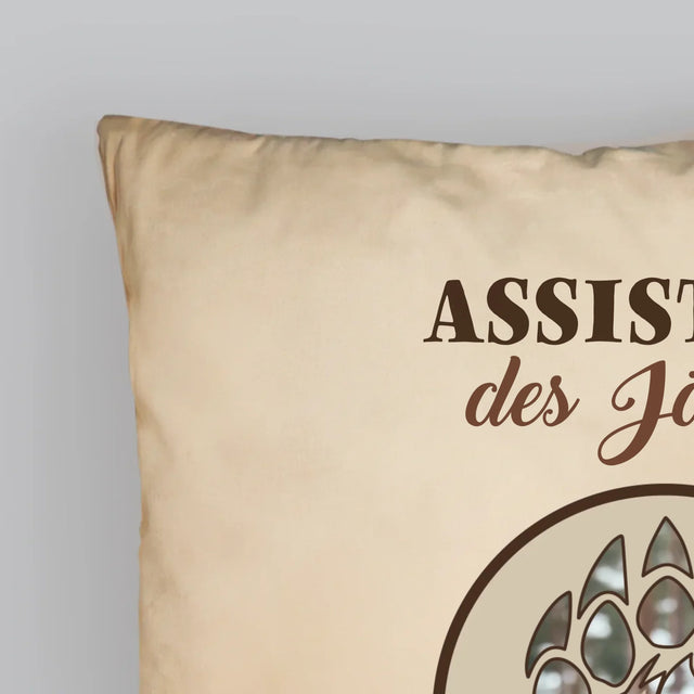 Form-Collage: Assistent Des Jägers - Kissen