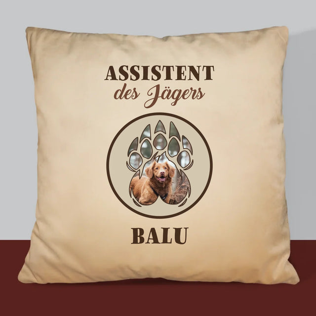 Form-Collage: Assistent Des Jägers - Kissen