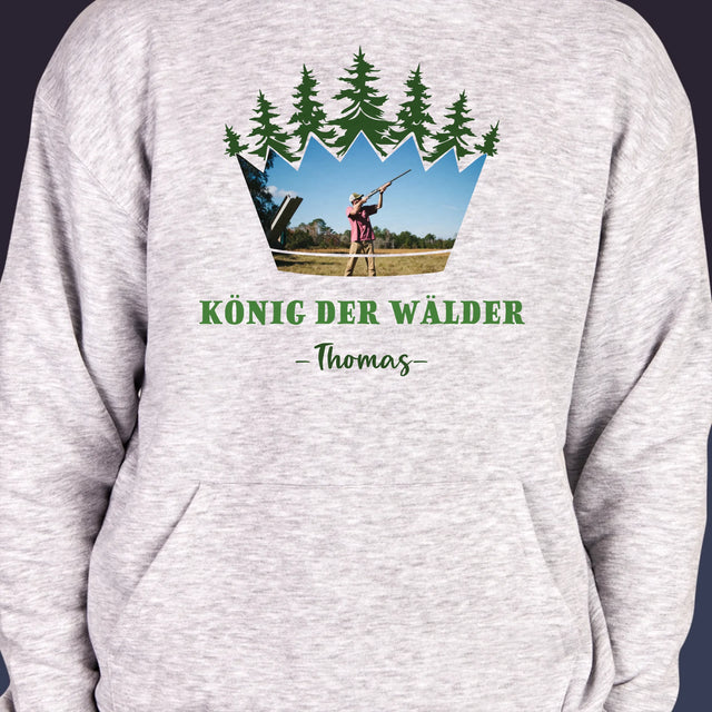 Form-Collage: König Der Wälder - Kapuzenpullover Für Herren