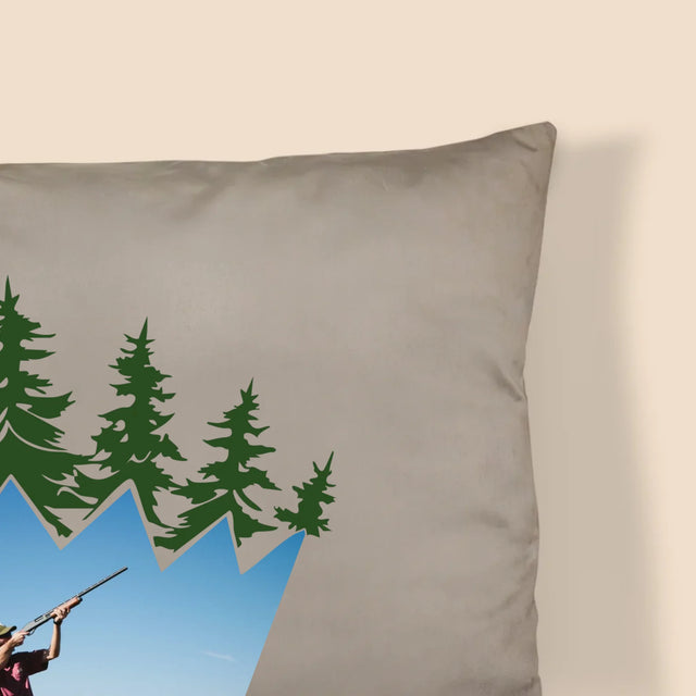 Form-Collage: König Der Wälder - Kissen