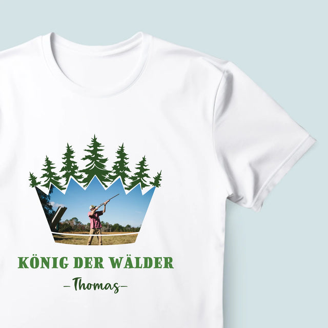 Form-Collage: König Der Wälder - T-Shirt Für Herren