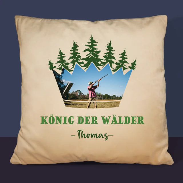 Form-Collage: König Der Wälder - Kissen