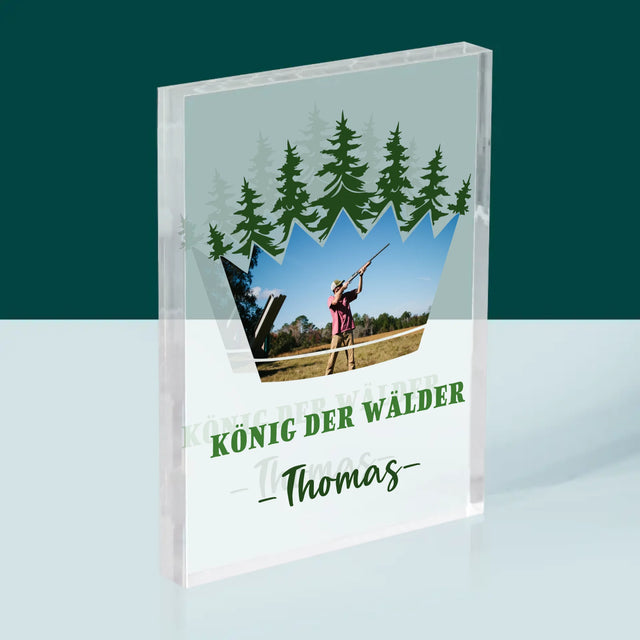 Form-Collage: König Der Wälder - Druck Auf Acrylglas