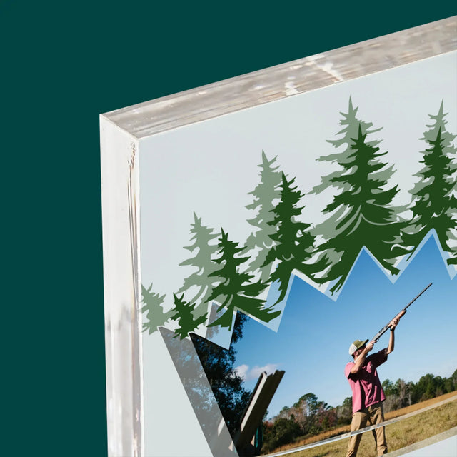 Form-Collage: König Der Wälder - Druck Auf Acrylglas