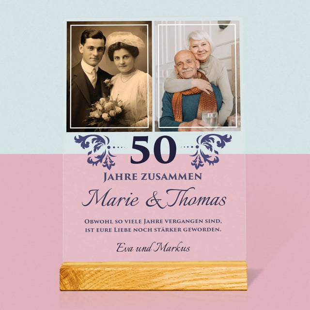 Fotocollage: Gemeinsame Jahre - Druck Auf Acrylglas