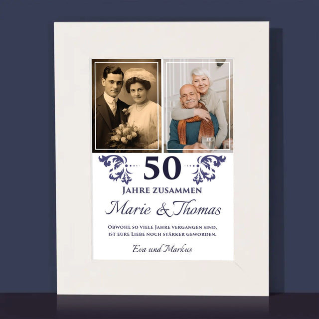 Fotocollage: Gemeinsame Jahre - Bilderrahmen