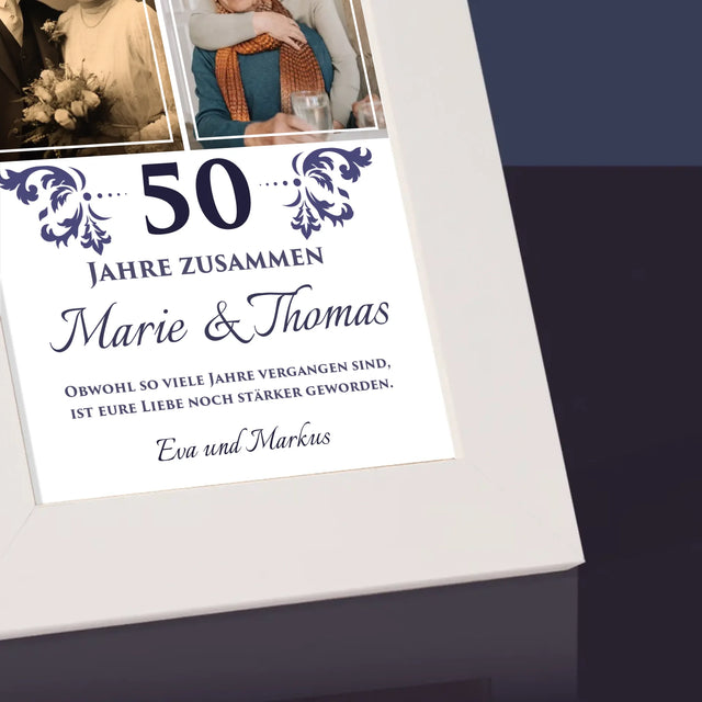 Fotocollage: Gemeinsame Jahre - Bilderrahmen