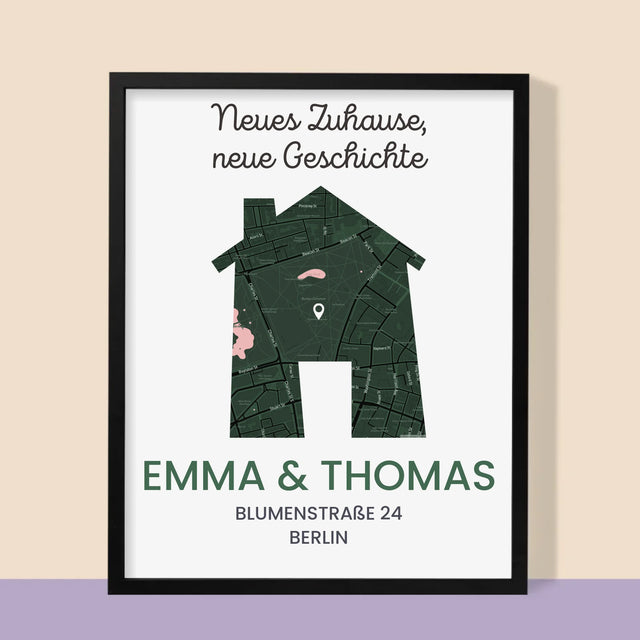 Ihr Standort: Ihr Standort: Neues Zuhause - Druck Mit Rahmen 30X40