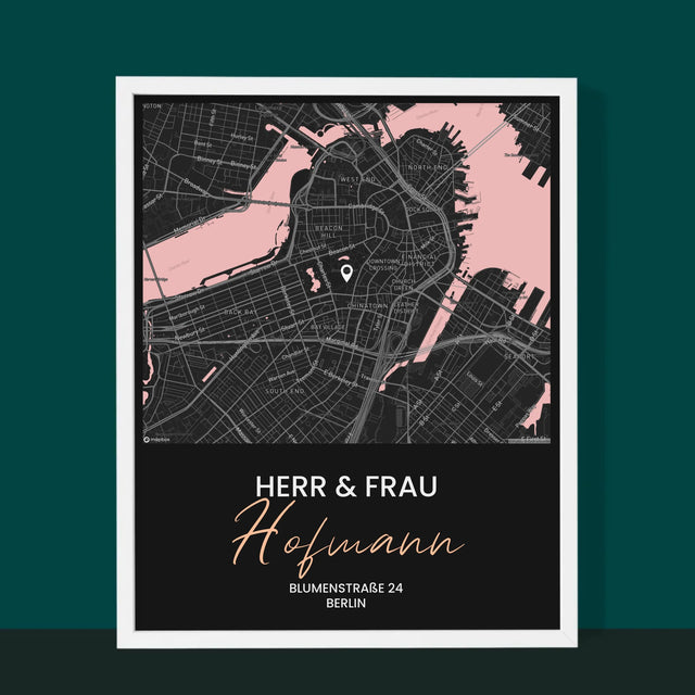 Ihr Standort: Ihr Standort: Herr & Frau - Druck Mit Rahmen 30X40