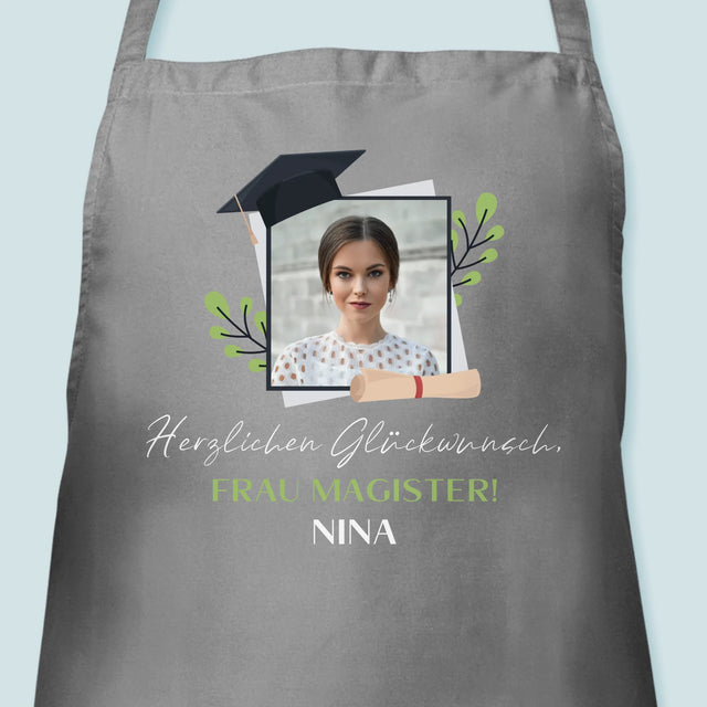 Foto Und Unterschrift: Herzlichen Glückwunsch - Schürze