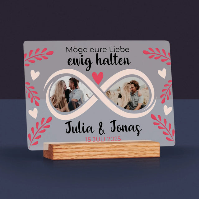 Fotocollage: Möge Eure Liebe Ewig Halten - Druck Auf Acrylglas