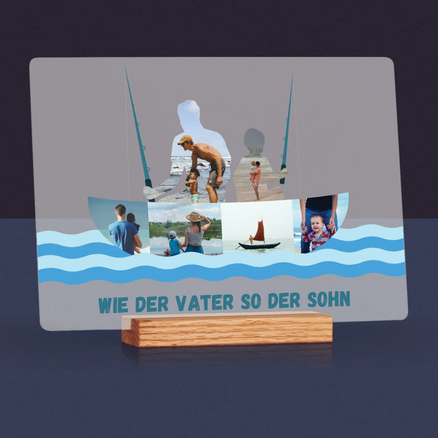 Form-Collage: Wie Der Vater So Der Sohn - Druck Auf Acrylglas