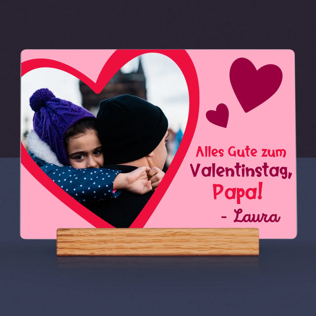 Foto Und Unterschrift: Ein Valentinsgruß Für Papa - Druck Auf Acrylglas