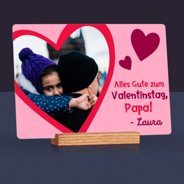 Foto Und Unterschrift: Ein Valentinsgruß Für Papa - Druck Auf Acrylglas