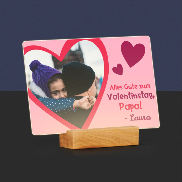 Foto Und Unterschrift: Ein Valentinsgruß Für Papa - Druck Auf Acrylglas