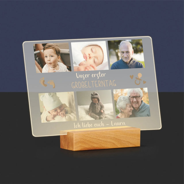 Fotocollage: Unser Erster Großelterntag - Druck Auf Acrylglas
