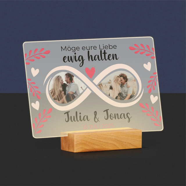 Fotocollage: Möge Eure Liebe Ewig Halten - Druck Auf Acrylglas