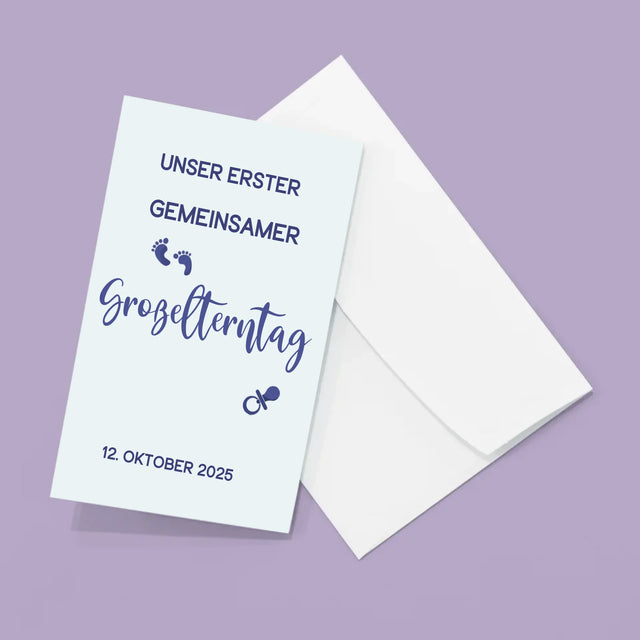 Fotocollage: Erster Gemeinsamer Großelterntag - Fotos, Harmonikaartig Gefaltet