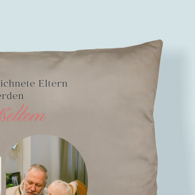 Fotocollage: Ausgezeichnete Eltern Werden Großeltern - Kissen