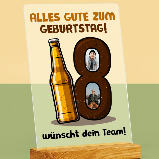 Fotocollage: 18 Bier - Druck Auf Acrylglas