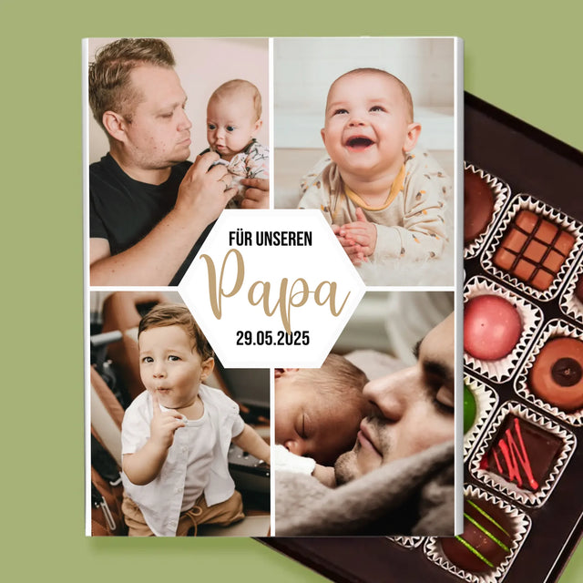 Fotocollage: Für Unseren Papa - Pralinen