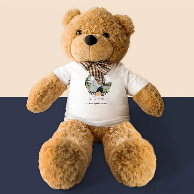 Foto Und Unterschrift: Verliebte - Teddybär 90 Cm