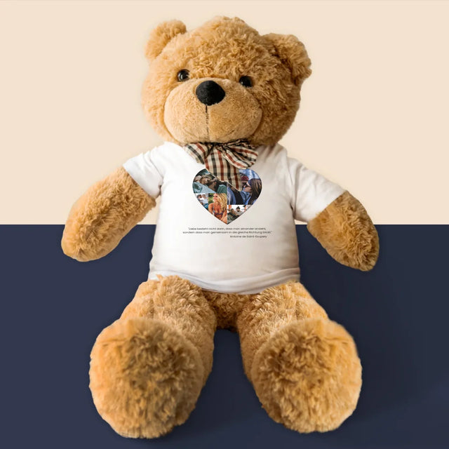Fotocollage: Fotos Im Herzen - Teddybär 90 Cm