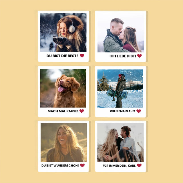 Foto Und Unterschrift: Positive Gedanken - Tassenuntersetzer