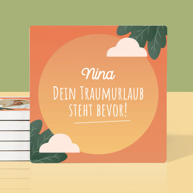 Fotocollage: Traumurlaub - Tassenuntersetzer