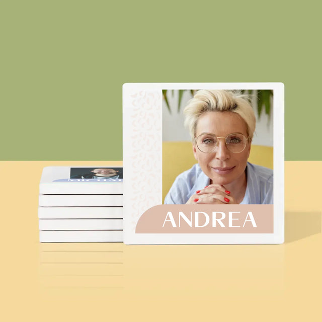 Foto Und Unterschrift: Ihre Namen - Tassenuntersetzer