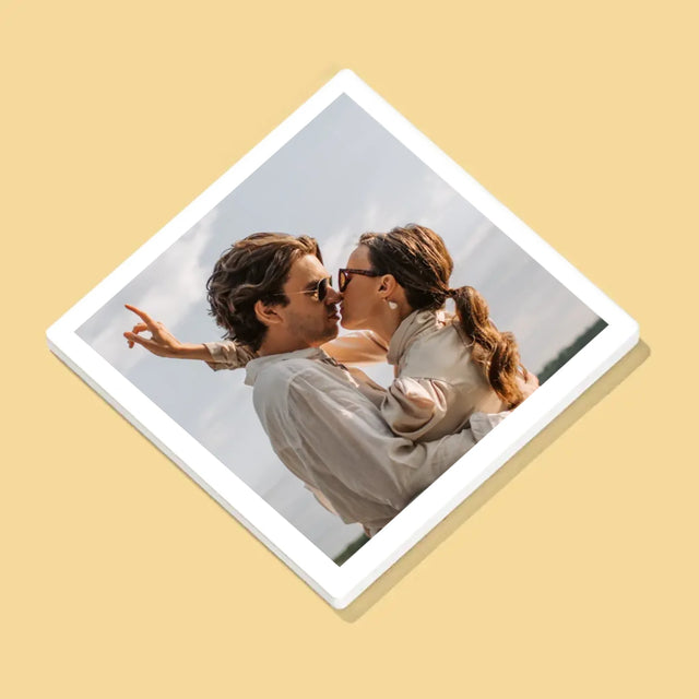 Fotocollage: To The Moon And Back - Tassenuntersetzer