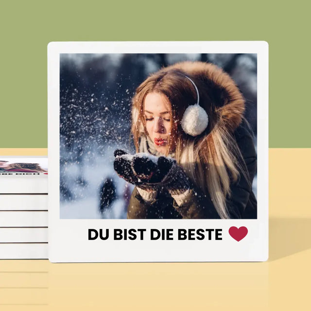 Foto Und Unterschrift: Positive Gedanken - Tassenuntersetzer