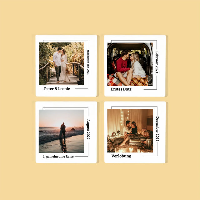 Unsere Geschichte: Unsere Momente - Tassenuntersetzer