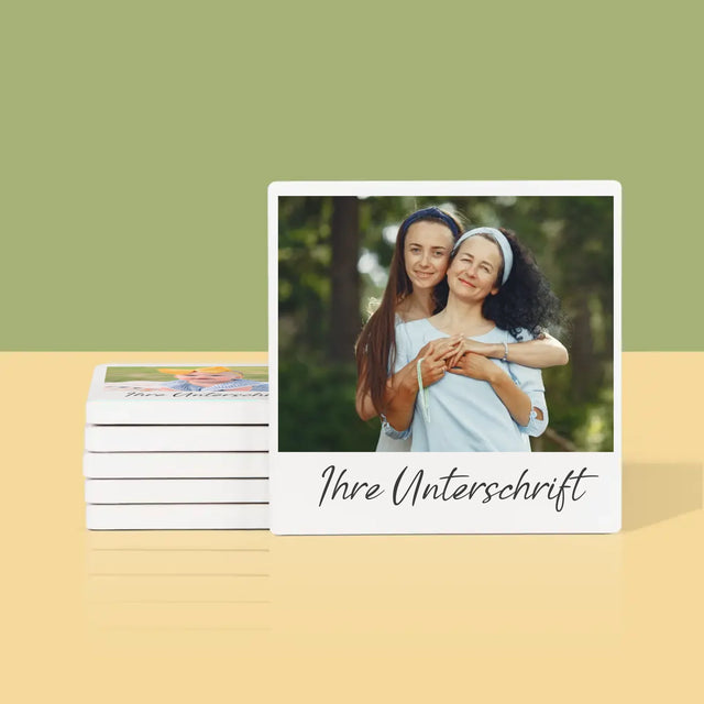 Foto Und Unterschrift: Foto Und Unterschrift - Tassenuntersetzer