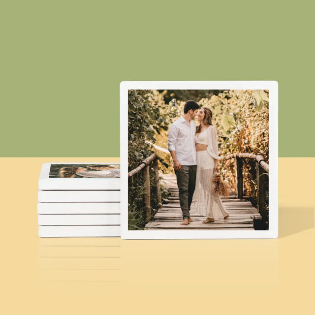 Foto Und Unterschrift: Ihr Foto - Tassenuntersetzer